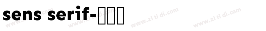 sens serif字体转换